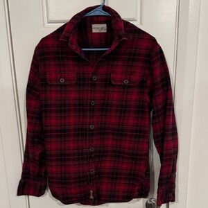 Jachs Red and Black Plaid Shirt